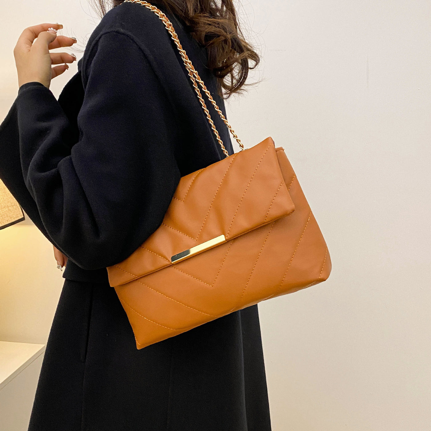 Quiltet Grace-skuldertaske