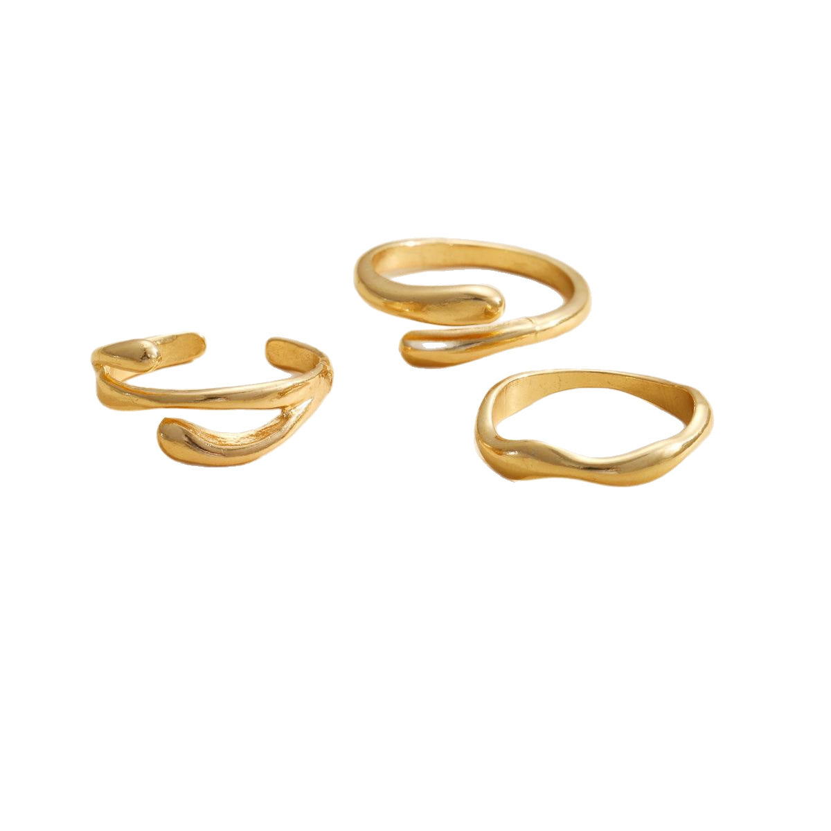 Signe Wave Ring Sæt