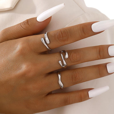 Signe Wave Ring Sæt