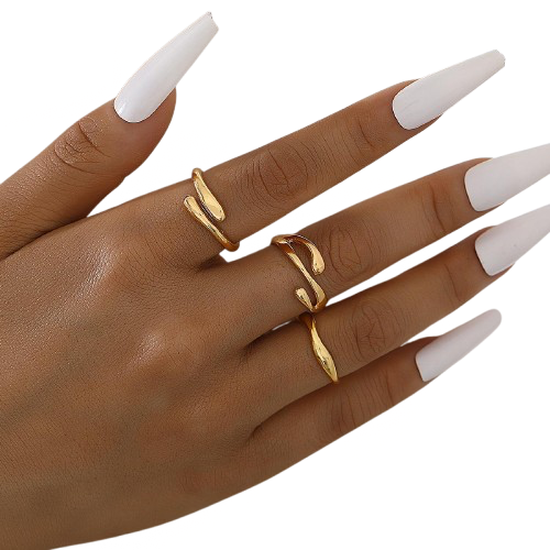 Signe Wave Ring Sæt